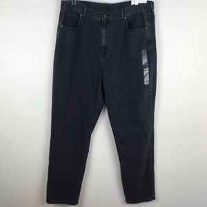 American Eagle Black Mom Jean 18 Long